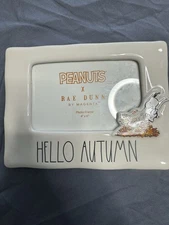 Peanuts Snoopy Hello Autumn 4x6 Fall/Seasonal Rae Dunn Picture Frame