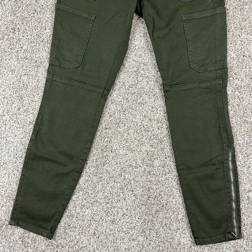 J Brand Women's 27 Mid Rise Ankle Zip Skinny Utility Green Cargo Pants - Picture 3 of 13
