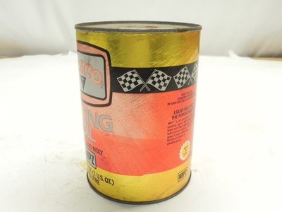 VINTAGE TORCO MPZ RACING MOTOR OIL COIN BANK 1 QUART SIZE CAN PRE