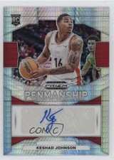 2024-25 Panini Prizm Draft Picks Penmanship Hyper Keshad Johnson #P-KJS Auto 1yj