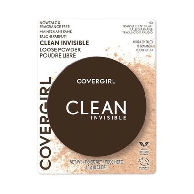 Covergirl, Clean Invisible, Loose Powder, 110 Translucent Light