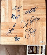 2002-03 Duke team signed floor Danny Ewing Dahntay Jones Shavlik Randolph +4 JSA
