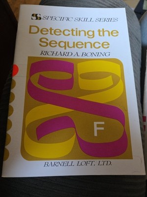 Detecting The Sequence Book F SPECIFIC SKILL SERIES Richard A Boning 1976 2nd Ed