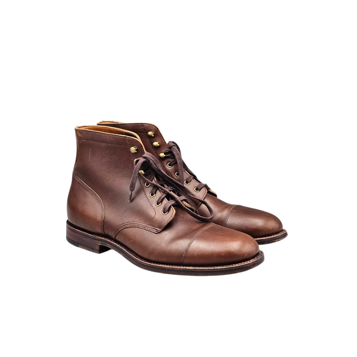 J. Crew- Men\'s Brown Leather Lace-Up Boots Size 9.5 J.CREW Boots for Men for Sale - Shop New & Used Men main image 3