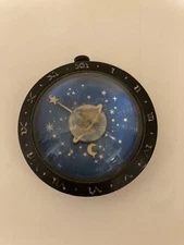 Westlox “ Moon &Stars” Celestial Novelty Desk Clock Patent # 98049 Late 1940s 