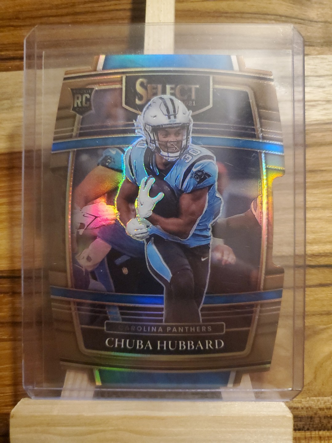 2021 Panini Select - Concourse Chuba Hubbard #76 Copper Prizm Die-Cut /199 (RC)