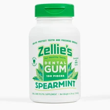 Zellie'S | 100% Xylitol Sugar Free Spearmint Chewing Gum | Spearmint Flavor (100
