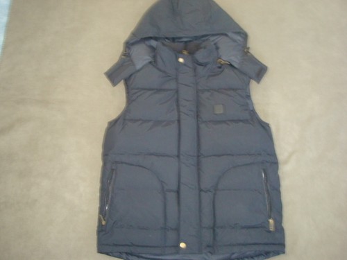 LACOSTE BLACK DOWN HOODED VEST SIZE 54 