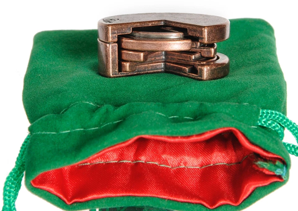 Hanayama Puzzles O’Gear, U&U, CAKE Brain Teaser Puzzle Pack, 3 Green Pouches - Image 4 of 4