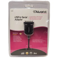 Aluratek AUS100 USB to Serial DB9 Adapter For POS Terminals, GPS Devices & PDAs
