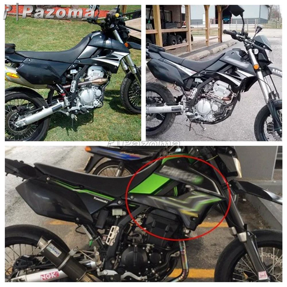 Cubierta de carenado de caja de aire delantera (izquierda y derecha) para Kawasaki KLX250 KLX250S/SF 2008-19 Foto 2 de 4