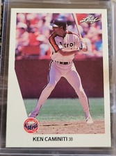 Rare ERROR 1990 Leaf #253 Ken Caminiti Houston Astros MISSING SILVER BORDER