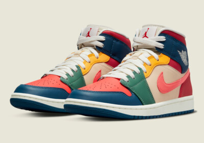 multicolor jordan 1 mid
