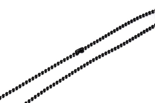 60cm Men's Stainless Steel Long Link Necklace Silver Gold Black Clasp Bead Chain - Picture 10 of 13