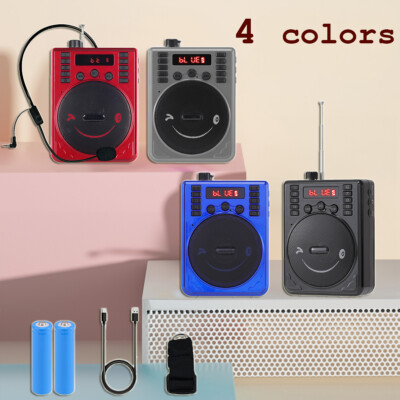 Rechargeable Mini PA Speaker Voice Amplifier+Bluetooth +USB/SD/FM +Mic/Headset