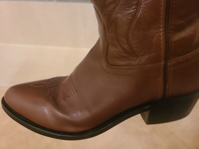 Old West SCM7017 Leather Cowboy Boots Mens Size 8.5D, Made  display picture 1