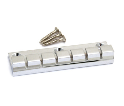ATP-6-C Chrome Plated Brass 6-string Anchor Type Tailpiece for Guitar 