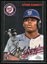 2023 Topps Chrome Platinum Anniversary #96 Stone Garrett RC Washington Nationals
