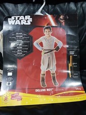 LICENSED DELUXE REY STAR WARS FORCE AWAKENS CHILD GIRLS COSTUME 3-5 YEARS