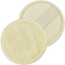 2x GENTLE EXFOLIATING FACIAL LOOFAH Face Buffing Cleansing Eco Friendly Wash Pad