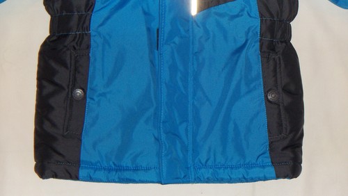 New Toddlers OshKosh B'gosh Hooded Colorblock Jacket Sizes M or L Blue/Black $90 - Picture 6 of 6