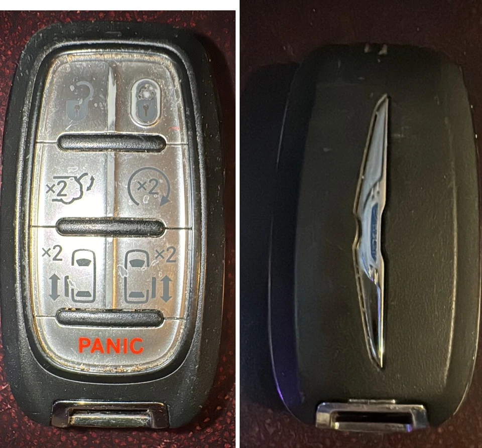 Llavero Chrysler M3N-97395900 para Chrysler Pacifica Voyager USADO llave inteligente Foto 2 de 4