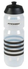STEVENS Trinkflasche 750 ml Transparent Streifen Fahrrad Gravel MTB Rennrad