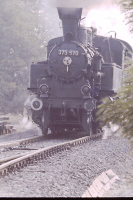 1982 Deutschland / Ungarn / Tschechien Dampflok 375S70 Eisenbahn Dia Ref 383