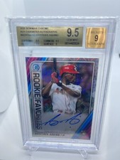 ARISTIDES AQUINO 2020 Bowman Chrome Mega Box SP ROY Favorites AUTO /99 BGS 9.5