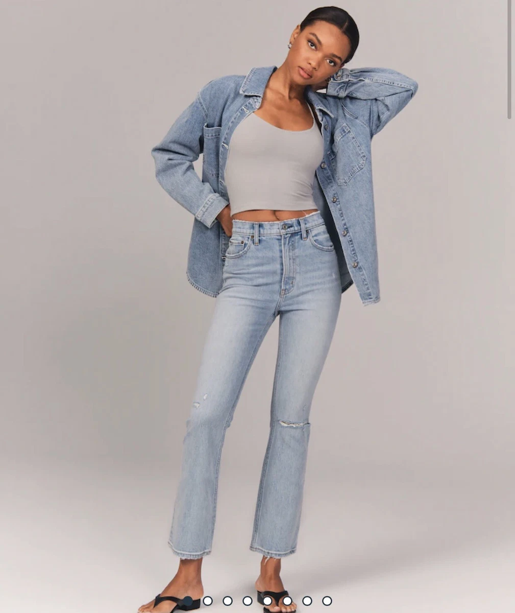 Kick flare high ankle jeans store