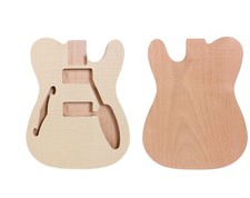 Electric Guitar Body Semi Hollow Mahogany Wood Flame Maple Cap Building Guitar