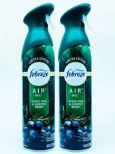 2 PACK Febreze Air NEW SCENT 2024 White Pine Juniper Berry Air Freshener 8.8