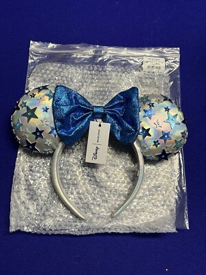 Disney Baublebar Blue Stars Minnie Mouse Ears Headband New  display picture 2