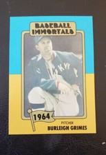 Burleigh Grimes Dodgers 1980-87 SSPC Baseball Immortals 1st Printing #97