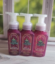bath and body works cranberry peach gentle foaming hand soap x3