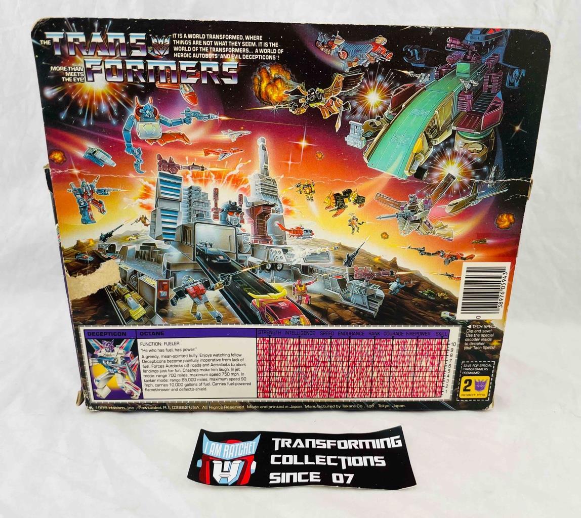 Transformers Original G1 1986 Triple Changer Octane Complete w
