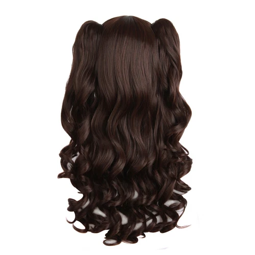Mapof Beauty 28" Long Wavy Cosplay Wigs Lolita Curly Wavy 2 Ponytail Hair - Picture 47 of 47