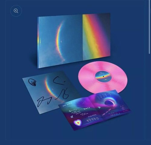 Coldplay MOON MUSiC ECORECORD LP WITH SIGNED ART CARD In hand - Picture 2 of 3