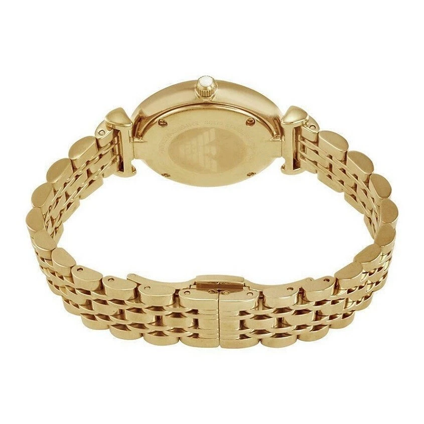 RELOJ EMPORIO ARMANI MUJER ACERO INOXIDABLE CORREA ORO Y ESFERA PLATEADA AR1877 Foto 4 de 4