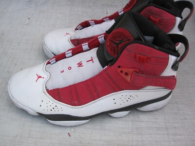 Jordan Men\'s 6 Rings \'White Carmine\' SZ 11.5 (322992-106) Amazon.com | Jordan Mens 6 Rings 322992 106 Carmine - Size 9  main image 3