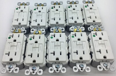 LOT OF 10 Pass Seymour PT2097HGW GFCI PLUGTAIL Hospital 20A WHITE FREE SHIP c