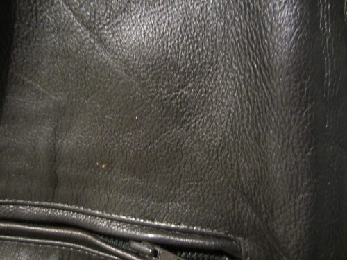 Unik Vintage Heavy Leather Motorcycle Coat Jacket Black Mens 2XL Lined EM105 - Picture 5 of 13