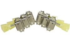 KTS-3-N KLUSON® SUPREME - 3+3 Tuning Machines. Single Ring Button, Nickel