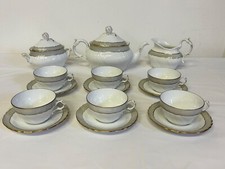 Richard Ginori 1735 servizio 6 tazze te, teiera, lattiera, zucc, vecchio sanremo