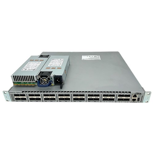 32 Port 40GbE QSFP+ Arista DCS-7050QX-32-R L2 L3 R2F Switch Dual PSU w/ Ears - Picture 4 of 9