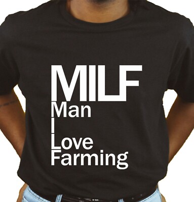 MILF Unisex T-Shirt - Neuheit Landwirtschaft Bekleidung Kleidung Humor Original Student
