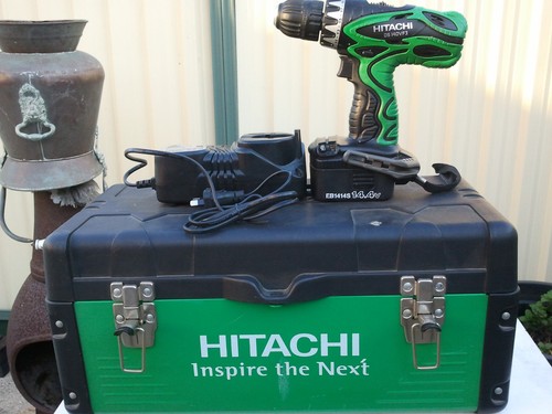 HITACHI KOKI CORDLESS DS14DVF3 DRILL 14.4V JAPAN WITH BATTERY & CHARGER & CASE - Picture 10 of 12