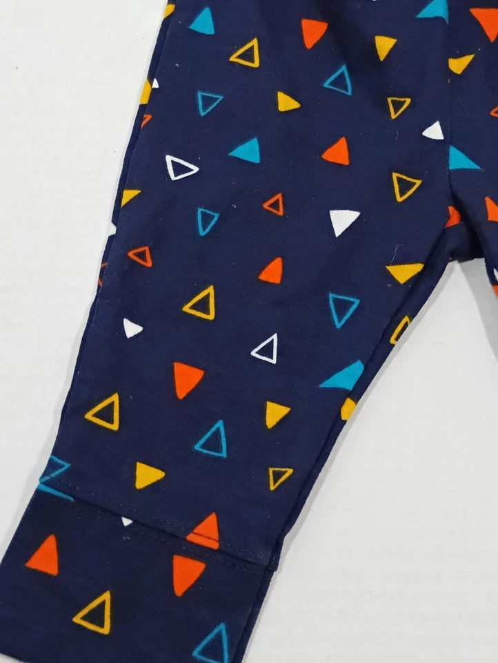 Pantalones de pijama para dormir para niños pequeños azules nuevos 3-6 meses poliéster cierre con cordón nuevos Foto 3 de 4