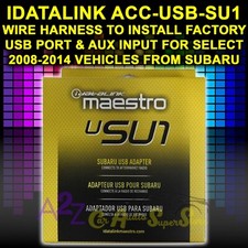 IDATALINK MAESTRO ACC-USB-SU1 USB ADAPTER CABLE FOR SELECT SUBARU 2008 TO 2014