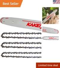 16 Inch Chainsaw Bar& Chain Combo for STIHL - 3/8" LP Pitch, .043" Gauge, 55 ...